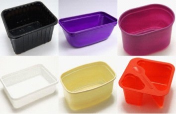 Food grade disposable PS container Vacuum Forming machine with forming-cutting-stacking